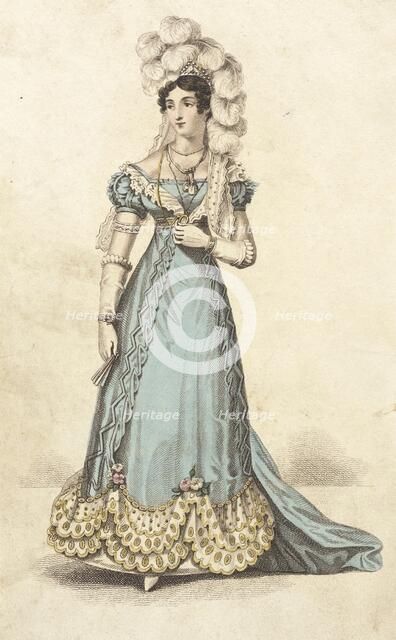 Fashion Plate (Court Dress), 1824. Creator: Unknown.