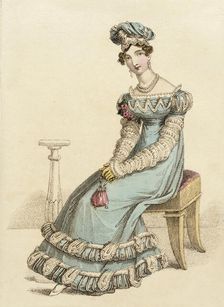 Fashion Plate (Dinner Dress), 1822. Creator: John Bell