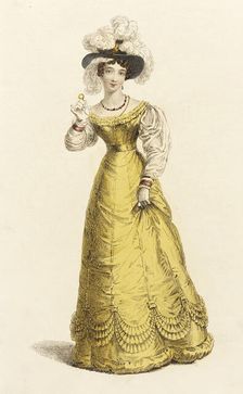 Fashion Plate (Dinner Dress), 1825. Creator: Unknown