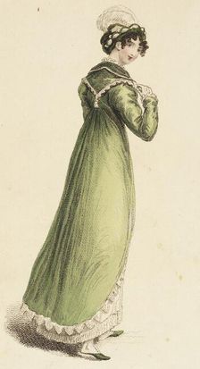 Fashion Plate (Diana Walking Dress), 1815. Creator: John Bell