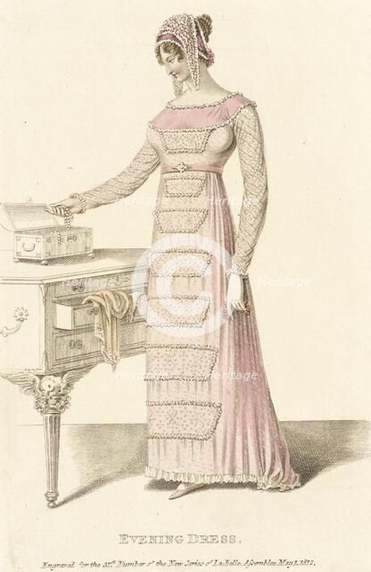 Fashion Plate (Evening Dress), 1812. Creator: Unknown.