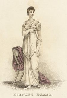 Fashion Plate (Evening Dress), 1813. Creator: Unknown