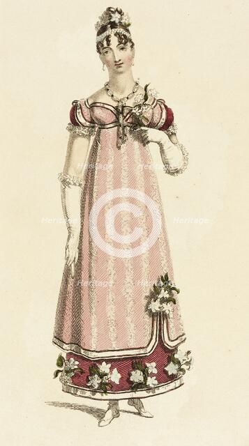 Fashion Plate (Evening Dress), 1815. Creator: Rudolph Ackermann.