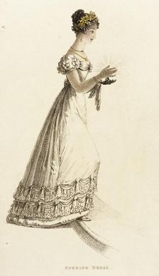 Fashion Plate (Evening Dress), 1823. Creator: Unknown