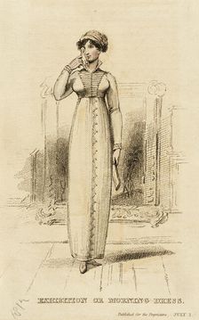 Fashion Plate (Exhibition or Morning Dress), 1812. Creator: Unknown
