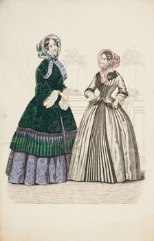 Fashion Plate - Fashions for December 1851. Creator: Unknown
