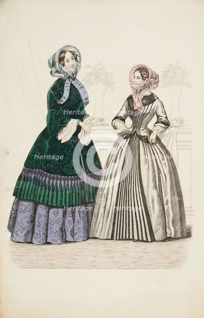 Fashion Plate - Fashions for December 1851. Creator: Unknown.