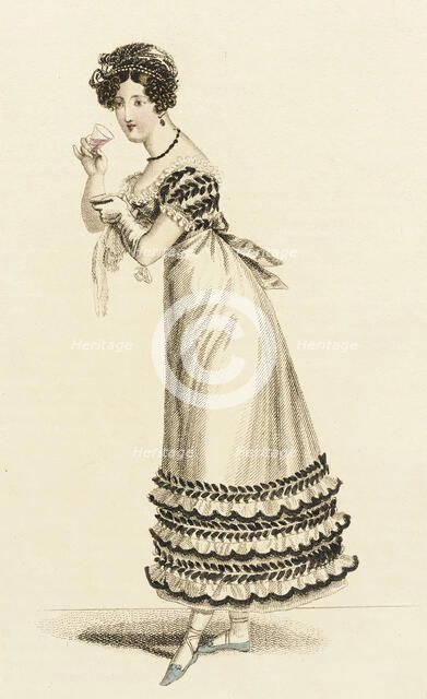 Fashion Plate (French Ball Dress), 1820. Creator: John Bell.