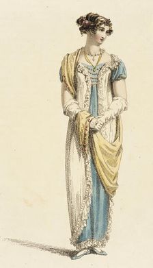 Fashion Plate (Full Dress), 1813. Creator: Rudolph Ackermann