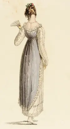 Fashion Plate (Full Dress), 1814. Creator: Rudolph Ackermann