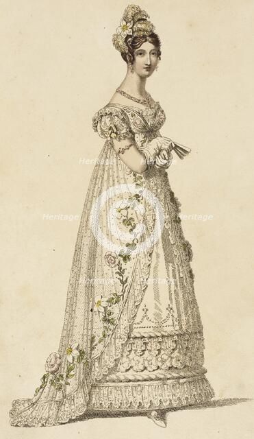Fashion Plate (Full Dress), 1817. Creator: Rudolph Ackermann.