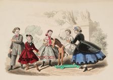 Fashion plate - Journal des Demoiselles, 1865. Creator: Gilquin fils