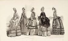 Fashion plate - Journal des Demoiselles, 1868. Creator: Unknown