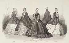 Fashion plate - Journal des Demoiselles V, 1865. Creator: A. Carrache