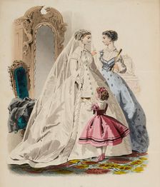 Fashion plate - Journal des Demoiselles V, 1866. Creator: Gilquin fils