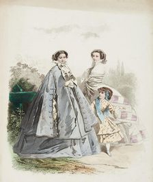 Fashion plate - Journal des Demoiselles VI, 1859. Creator: Gilquin & Dupain