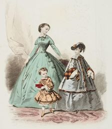 Fashion plate - Journal des Demoiselles XI, 1859. Creator: Gilquin & Dupain