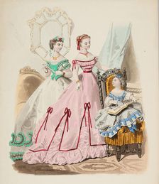 Fashion plate - Journal des Demoiselles II, 1866. Creator: Gilquin fils