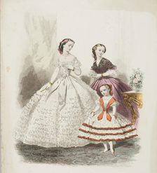 Fashion plate - Journal des Demoiselles II, 1860. Creator: Gilquin & Dupain