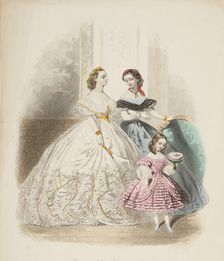 Fashion plate - Journal des Demoiselles II, 1861. Creator: Gilquin & Dupain