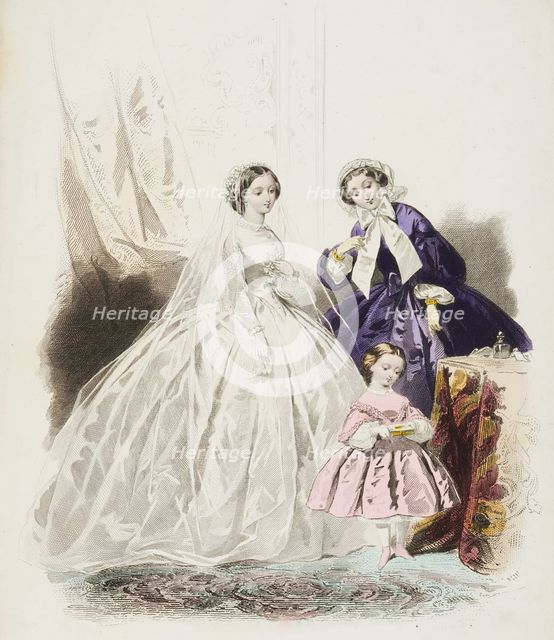 Fashion plate - Journal des Demoiselles III, 1859. Creator: Gilquin & Dupain.