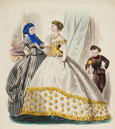 Fashion plate - Journal des Demoiselles III, 1866. Creator: Gilquin fils