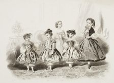 Fashion plate - Journal des Demoiselles IV, 1860. Creator: Gilquin & Dupain