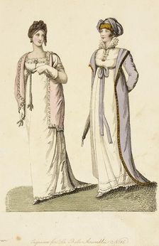 Fashion Plate (La Belle Assemblée), 1807. Creator: John Bell