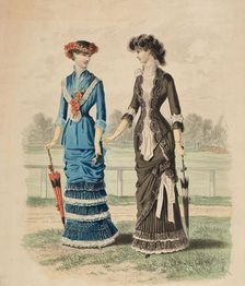 Fashion plate - Le Journal des Modes, 1880. Creator: Unknown