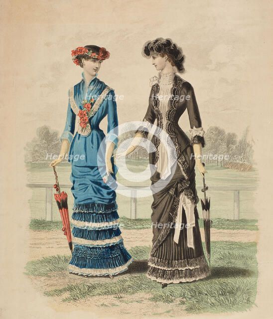 Fashion plate - Le Journal des Modes, 1880. Creator: Unknown.