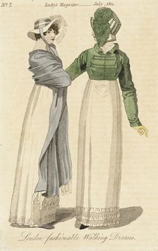 Fashion Plate (London Fashionable Walking Dresses), 1812. Creator: Unknown