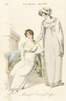 Fashion Plate (Morning and Evening Dresses), 1813. Creator: Unknown