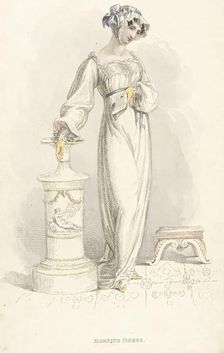 Fashion Plate (Morning Dress), 1812. Creator: Rudolph Ackermann