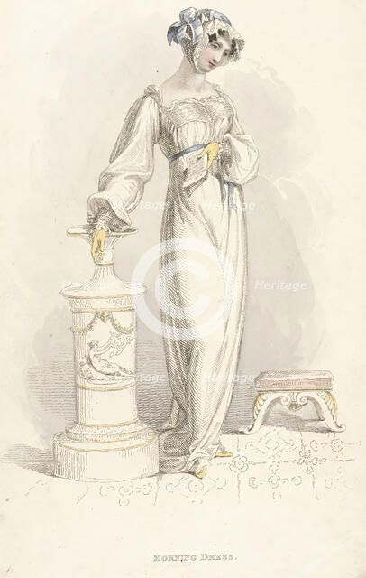 Fashion Plate (Morning Dress), 1812. Creator: Rudolph Ackermann.