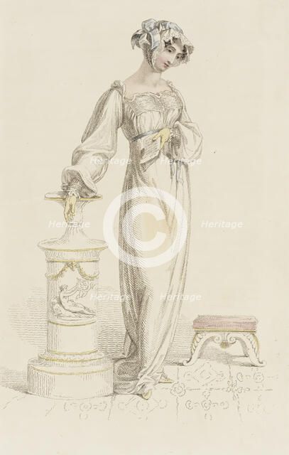 Fashion Plate (Morning Dress), 1812. Creator: Rudolph Ackermann.