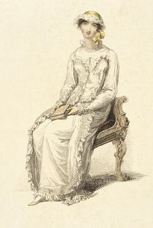 Fashion Plate (Morning Dress), 1813. Creator: Rudolph Ackermann