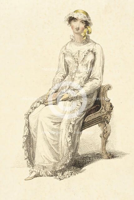 Fashion Plate (Morning Dress), 1813. Creator: Rudolph Ackermann.