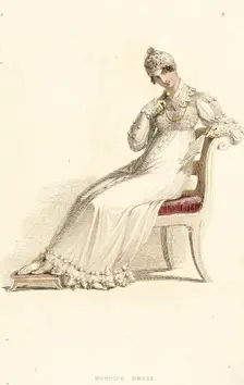 Fashion Plate (Morning Dress), 1814. Creator: Rudolph Ackermann
