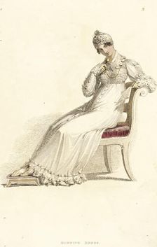 Fashion Plate (Morning Dress), 1814. Creator: Rudolph Ackermann
