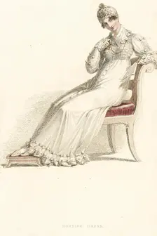 Fashion Plate (Morning Dress), 1814. Creator: Rudolph Ackermann