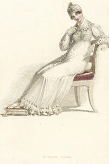Fashion Plate (Morning Dress), 1814. Creator: Rudolph Ackermann