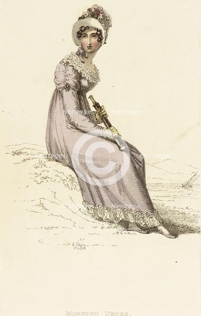 Fashion Plate (Morning Dress), 1814. Creator: Rudolph Ackermann.