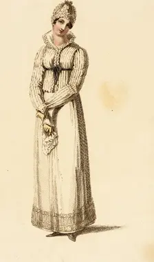 Fashion Plate (Morning Dress), 1815. Creator: Rudolph Ackermann