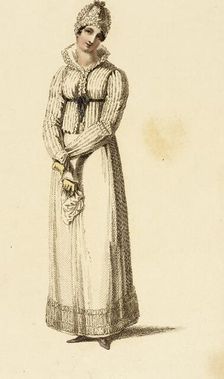 Fashion Plate (Morning Dress), 1815. Creator: Rudolph Ackermann