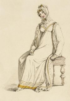 Fashion Plate (Morning Dress), 1817. Creator: Rudolph Ackermann