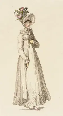 Fashion Plate (Morning Dress), 1818. Creator: Rudolph Ackermann