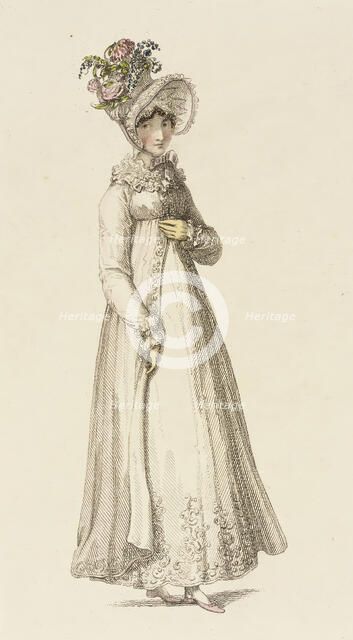 Fashion Plate (Morning Dress), 1818. Creator: Rudolph Ackermann.