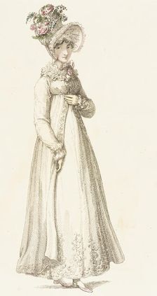 Fashion Plate (Morning Dress), 1818. Creator: Rudolph Ackermann