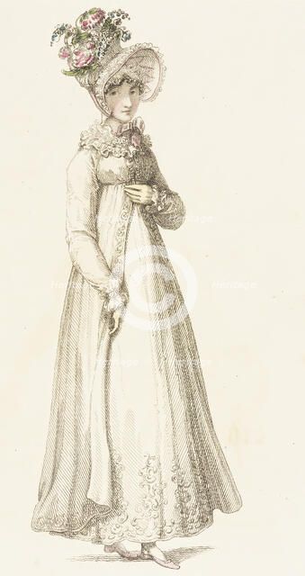 Fashion Plate (Morning Dress), 1818. Creator: Rudolph Ackermann.