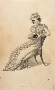 Fashion Plate (Morning Dress), 1823. Creator: Rudolph Ackermann